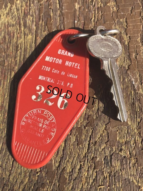 画像1: Vintage Motel Key Grand Motor Hotel #326 (B612)