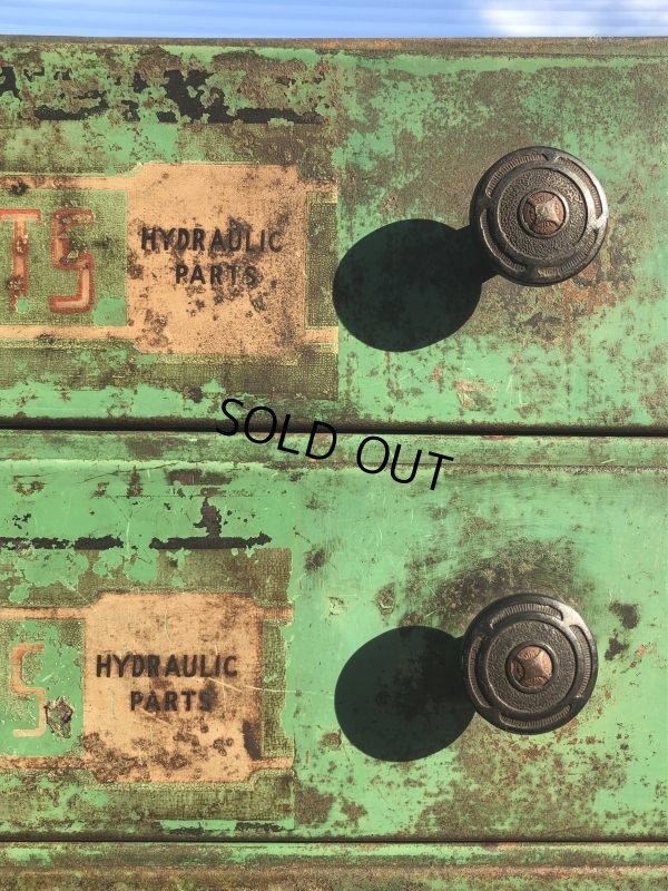 画像7: Vintage Industrial Metal EIS MFG Hydraulic Brake Parts Cabinet (B617)