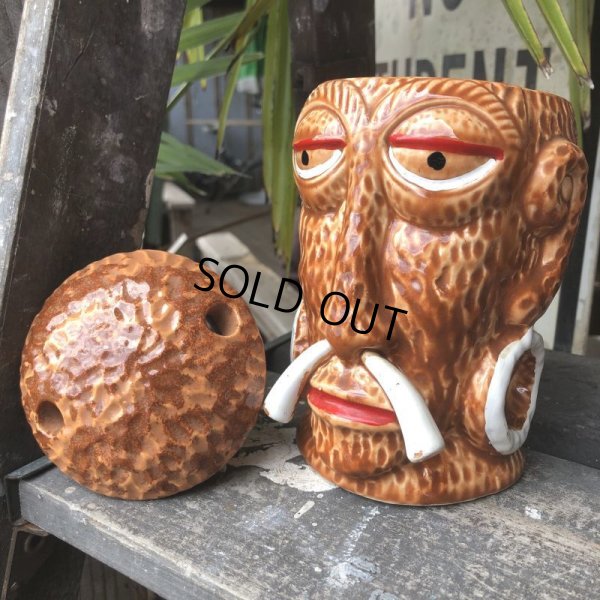 画像10: 60s Vintage Bali Hai Restaurant Headhunter Tiki Mug (B619)