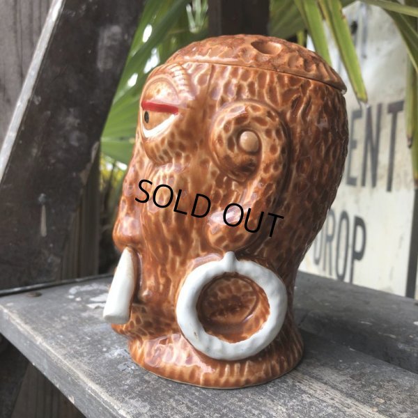 画像4: 60s Vintage Bali Hai Restaurant Headhunter Tiki Mug (B619)