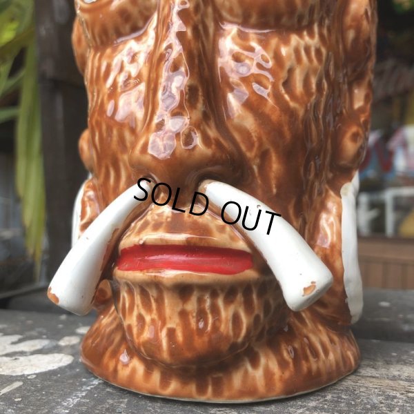 画像11: 60s Vintage Bali Hai Restaurant Headhunter Tiki Mug (B619)
