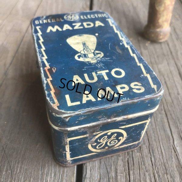 画像1: 30s Vintage Mazda Auto Lamp General Electric GE Tin (B624) 