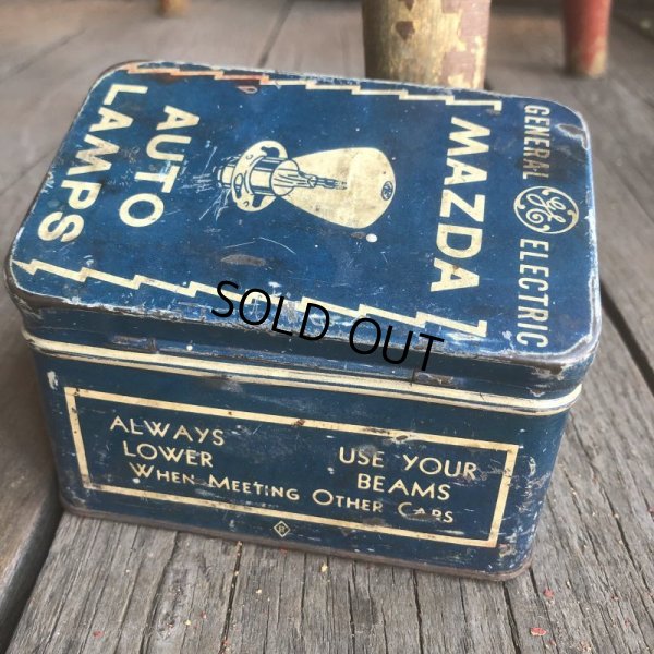 画像6: 30s Vintage Mazda Auto Lamp General Electric GE Tin (B624) 