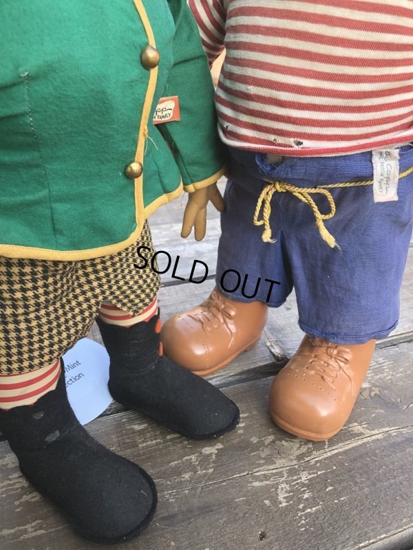 画像10: 50s Vintage Al Capp's Yokum family Mammy & Pappy Dogpatch Doll Set  53cm (B623)