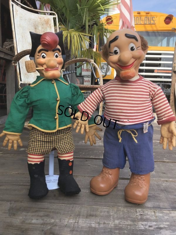 画像12: 50s Vintage Al Capp's Yokum family Mammy & Pappy Dogpatch Doll Set  53cm (B623)