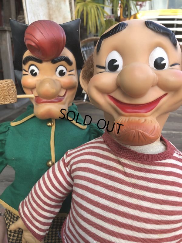 画像20: 50s Vintage Al Capp's Yokum family Mammy & Pappy Dogpatch Doll Set  53cm (B623)