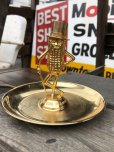 画像1: Vintage Mr Peanut Gold Tone Metal Snack Dish & Ashtray (B628) (1)