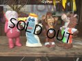 70s Vintage General Mills Cereal Monster Vinyl Dolls (B630)