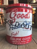 Vintage RALPH GOOD Potato Chips Tin Can (B639)