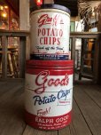 画像11: Vintage RALPH GOOD Potato Chips Tin Can (B639)