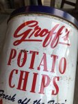 画像5: Vintage GROFF'S Potato Chips Tin Can (B640)