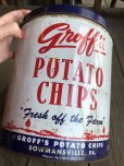 画像8: Vintage GROFF'S Potato Chips Tin Can (B640)