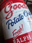 画像8: Vintage RALPH GOOD Potato Chips Tin Can (B639)