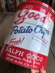 画像9: Vintage RALPH GOOD Potato Chips Tin Can (B639)