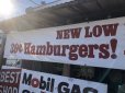 画像4: 80s Vintage Original McDonald's Hamburgers & Cheeseburgers Banner Sign (B641) 