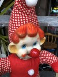 画像7: Vintage Musical Toy Clown Rubber Face Doll (B645)