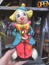 Vintage Two Face Circuc Hobo Clown Ceramic Bank (B653)