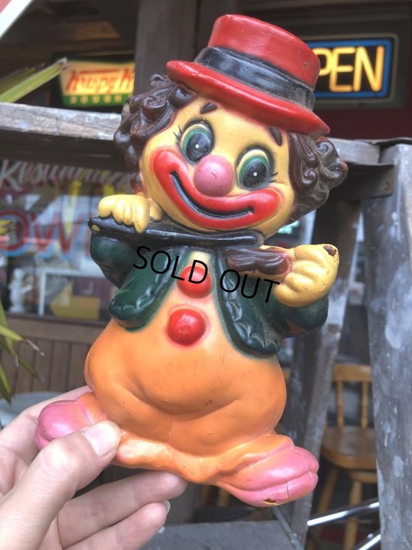 画像1: Vintage Clown Plastic Doll (B651)