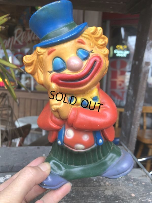 画像1: Vintage Clown Plastic Doll (B652)