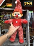 画像1: Vintage Musical Toy Clown Rubber Face Doll (B645) (1)