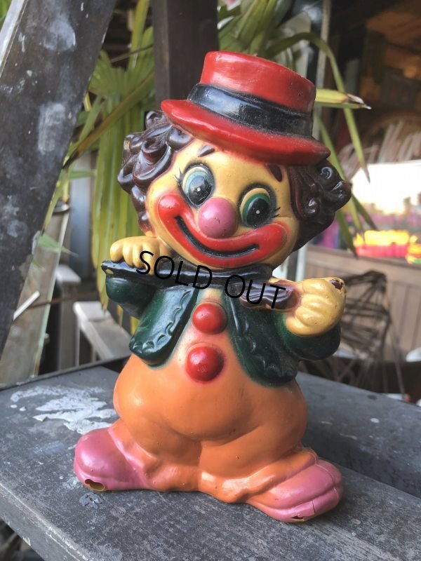 画像2: Vintage Clown Plastic Doll (B651)