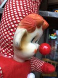 画像8: Vintage Musical Toy Clown Rubber Face Doll (B645)