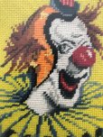 画像3: Vintage Clown cross-stitch W/Frame (B646)