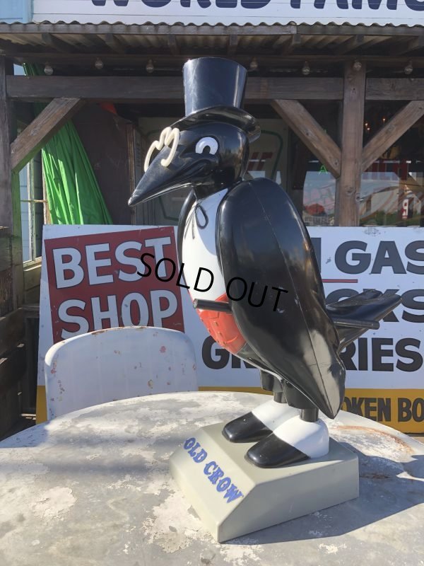 画像3: Vintage OLD CROW Kentucky Whiskey Store Display Statue (T655)