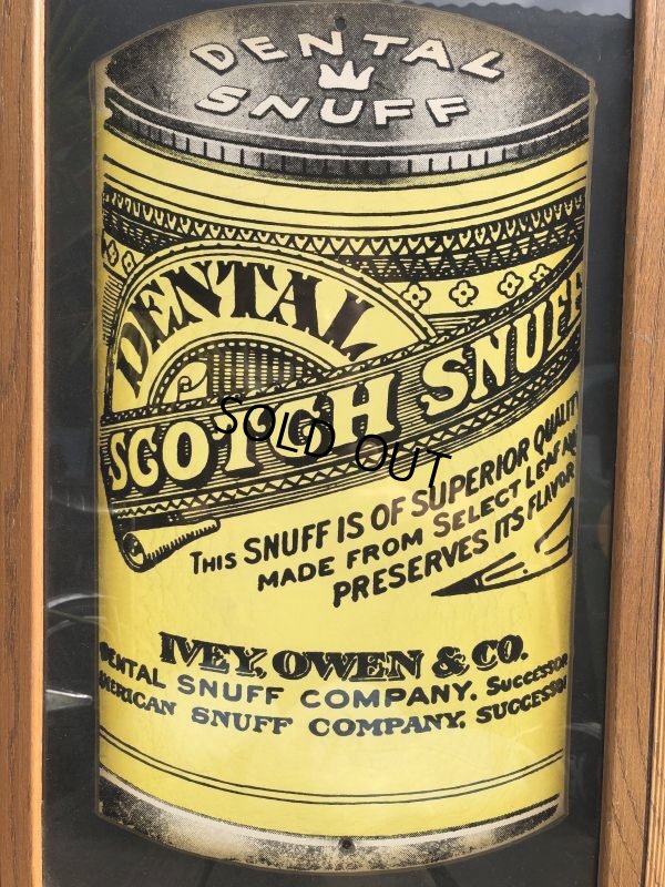 画像8: 30s Vintage Dental Scotch Snuff Chewing Tobacco Sign (T656)