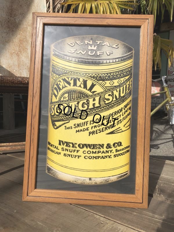 画像10: 30s Vintage Dental Scotch Snuff Chewing Tobacco Sign (T656)