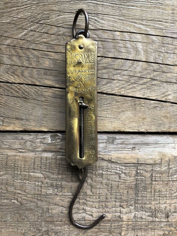 画像1: Vintage Pocket Balace Hanging Scale PS&WE (B657)