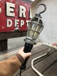 画像13: 30s Vintage Industrial Hanging Trouble Work Lamp Light (661)