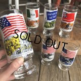 70s Vintage Heritage Glass Star Spangled Banner (G023) 　