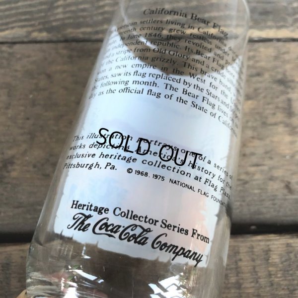 画像3: 70s Vintage Coca Cola Heritage Glass California Bear Flag (G026) 　