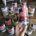 70s Vintage Coca Cola Heritage Glass First Stars and Stripes (G040) 　