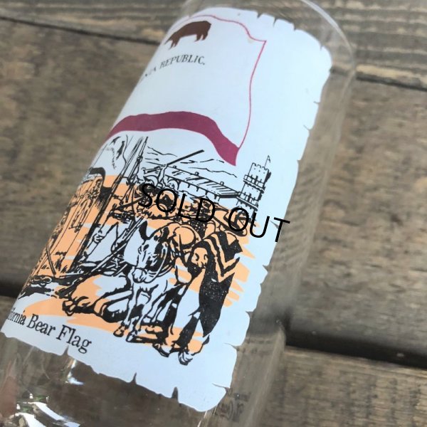 画像5: 70s Vintage Coca Cola Heritage Glass California Bear Flag (G026) 　