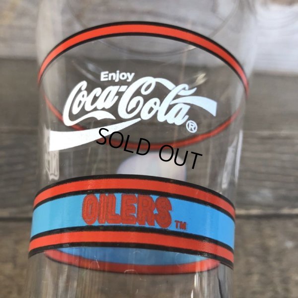 画像6: Vintage Coca Cola Glass NFL OILERS (G067)