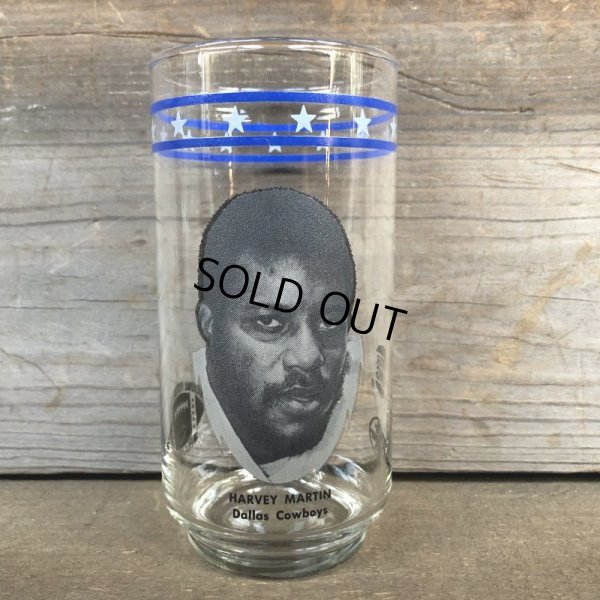 画像5: 70s Vintage BUGER KING / Dr. Pepper Glass NFL Dallas Cowboys Harvey Martin (G043)