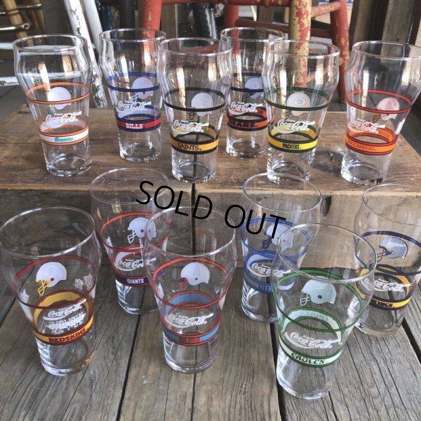 画像8: Vintage Coca Cola Glass NFL OILERS (G067)