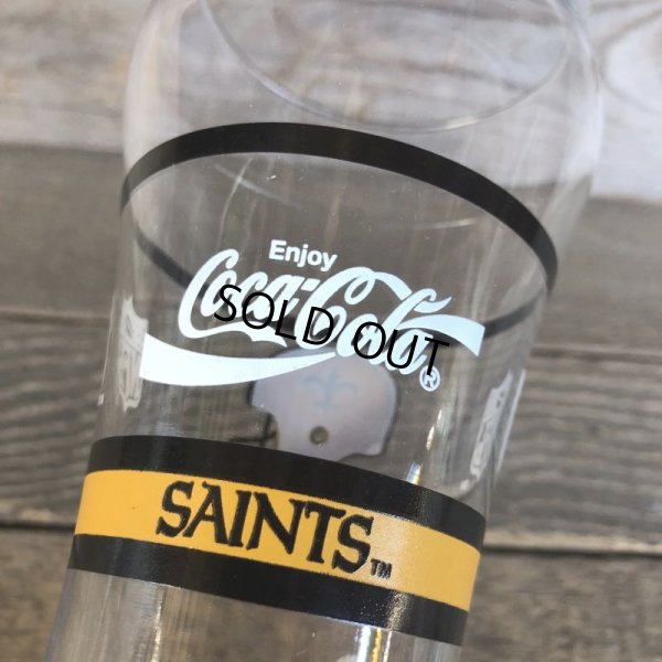 画像6: Vintage Coca Cola Glass NFL SAINTS (G061)