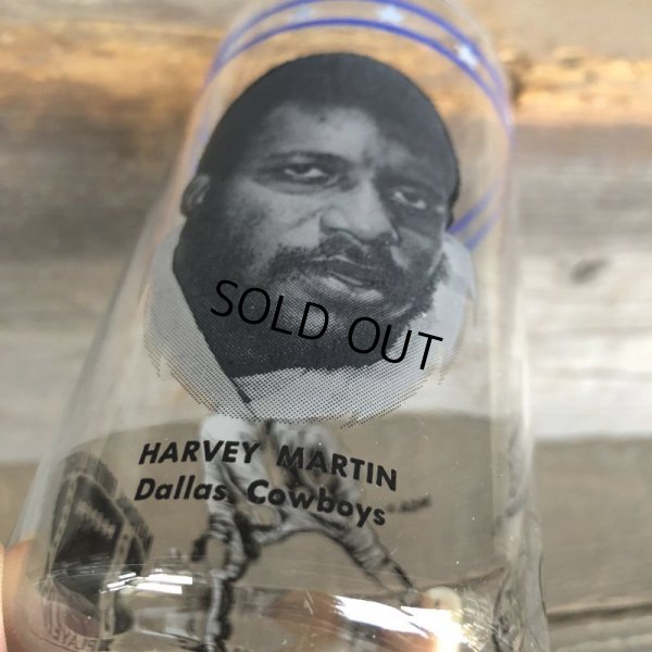 画像8: 70s Vintage BUGER KING / Dr. Pepper Glass NFL Dallas Cowboys Harvey Martin (G043)