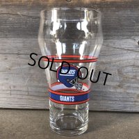 Vintage Coca Cola Glass NFL  GIANTS (G059)