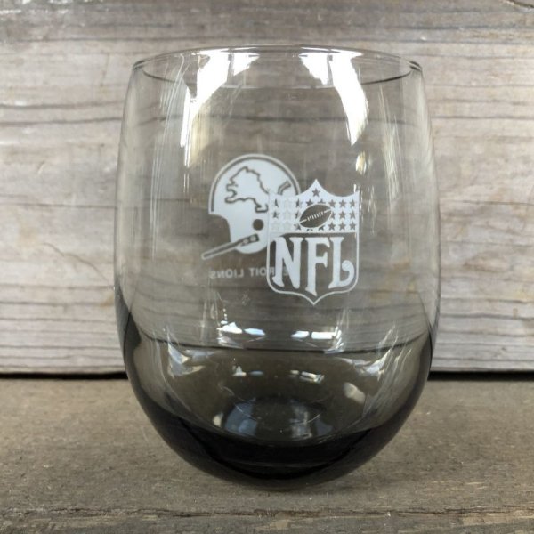 画像2: 70s Vintage BUGER SHEF Glass NFL  DETROIT LIONS (G055)