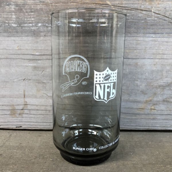 画像2: 70s Vintage BUGER SHEF Glass NFL BENGALS (G051)