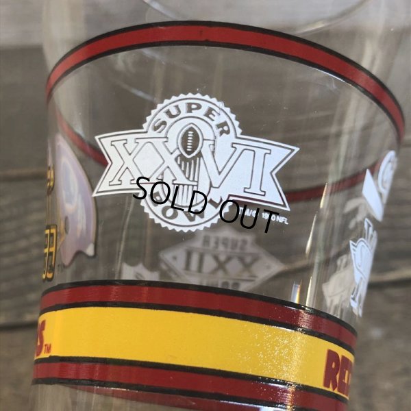 画像12: Vintage Coca Cola Glass NFL SUPER BOWL REDSKINS (G068)