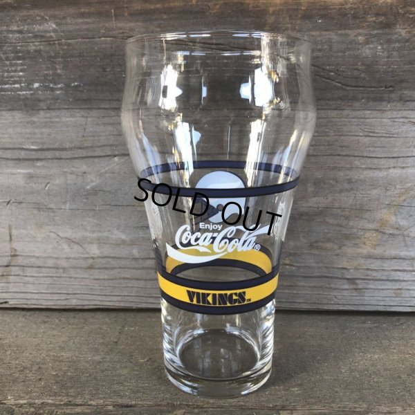 画像3: Vintage Coca Cola Glass NFL  VIKINGS (G057)