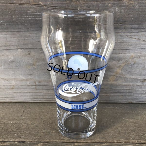 画像3: Vintage Coca Cola Glass NFL LIONS (G063)