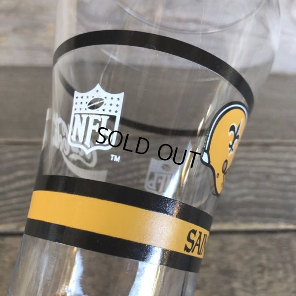 画像5: Vintage Coca Cola Glass NFL SAINTS (G061)