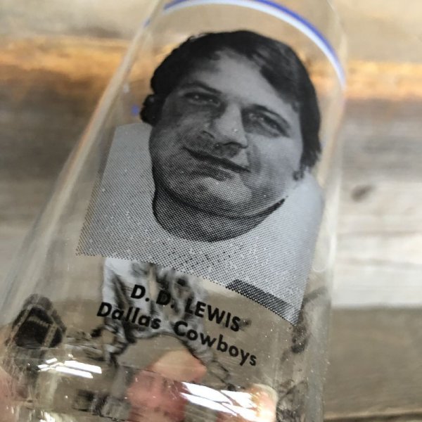 画像4: 70s Vintage BUGER KING / Dr. Pepper Glass NFL Dallas Cowboys D.D. Lewis (G044)