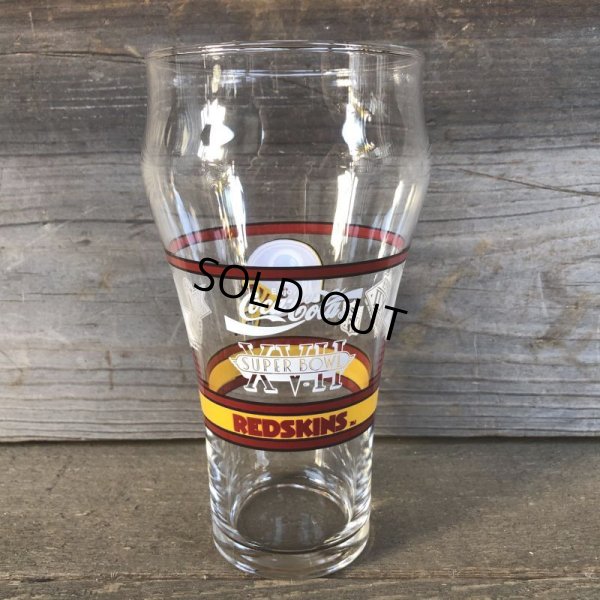 画像8: Vintage Coca Cola Glass NFL SUPER BOWL REDSKINS (G068)